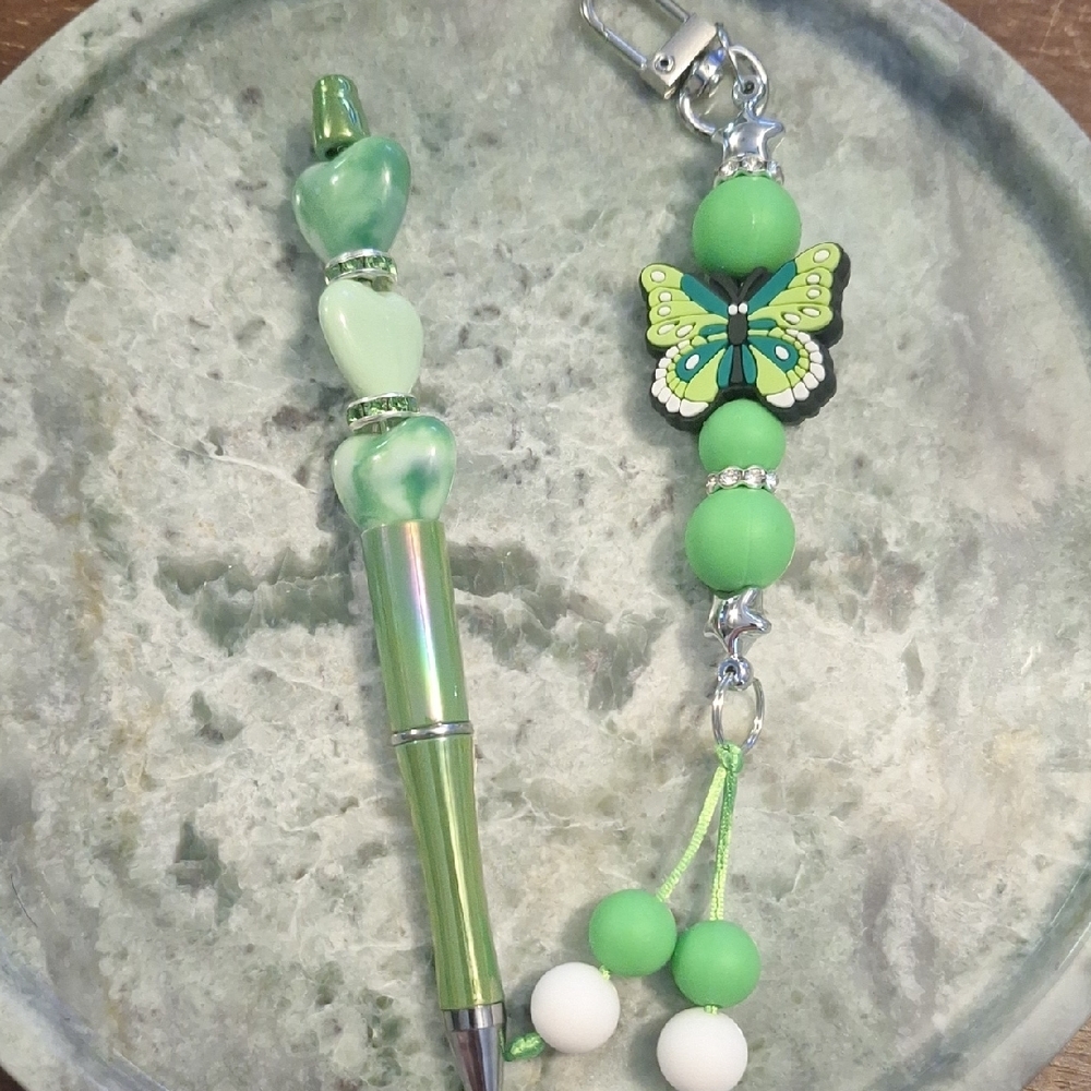 Green Butterfly Accessory Gift Set